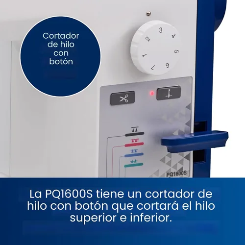 Vista 10 de Brother PQ1600S - Máquina de coser de puntada recta de alta velocidad