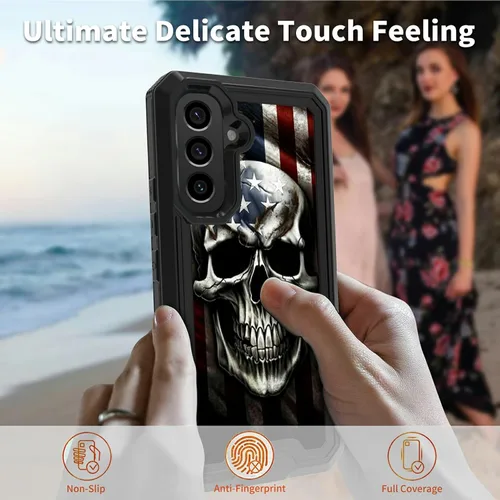 Vista 6 de Funda para Samsung S23 FE Funda Galaxy S23 FE 2 en 1 PC duro de doble capa TPU suave a prueba de golpes Funda protectora para Samsung Galaxy S23 FE