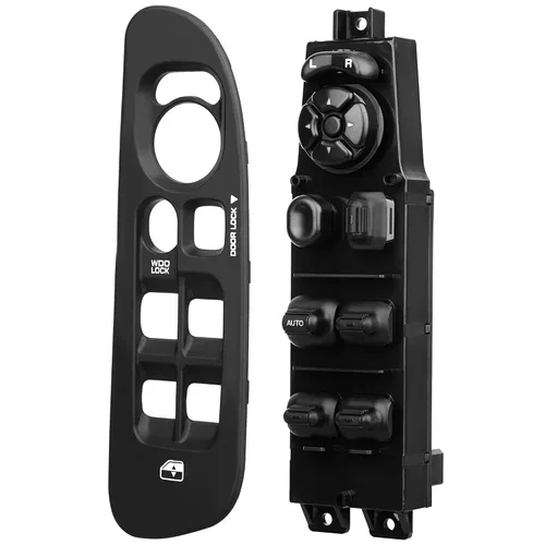 Vista 9 de Master Interruptor de Ventana Eléctrica y Bisel del Lado del Conductor y Bisel de Ventana del Lado del Pasajero Repuestos para 2002-2010 Dodge Ram