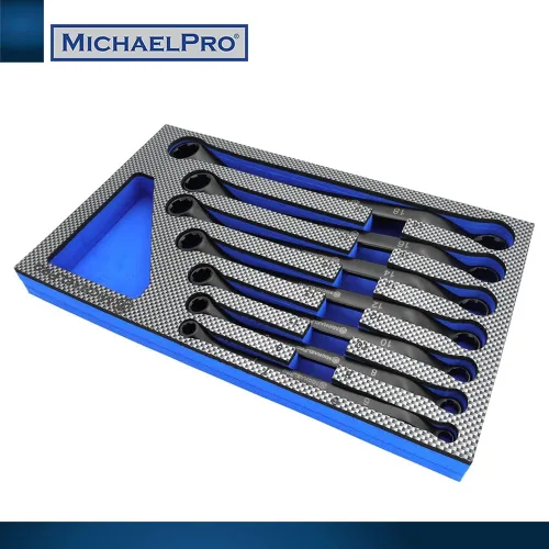 Vista 7 de MichaelPro Juego de Llaves Extractoras de Pernos de 7 Piezas, Llaves Desplazadas 45° Métricas 6-19mm, Extremo de Caja de 6 Puntos para Remoción