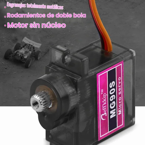 Vista 5 de 2 piezas MG90S 9g Micro Servo Motor Metal Gear para RC Robot Coche Avión Helicóptero Mini Servos para Arduino Proyecto Compact 9g servos with