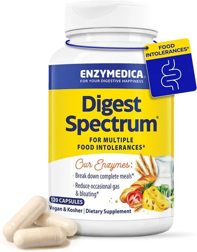 Vista 9 de Enzymedica Digest Spectrum - Suplemento dietético para el alivio digestivo de las intolerancias alimentarias, vegano, sin gluten, sin OMG