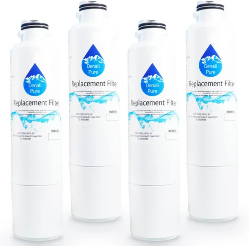 Vista 2 de Paquete de 4 filtros de agua de repuesto para refrigerador Samsung RFG297HDWP - Compatible con Samsung DA29-00020B, DA29-00020A, cartucho de filtro