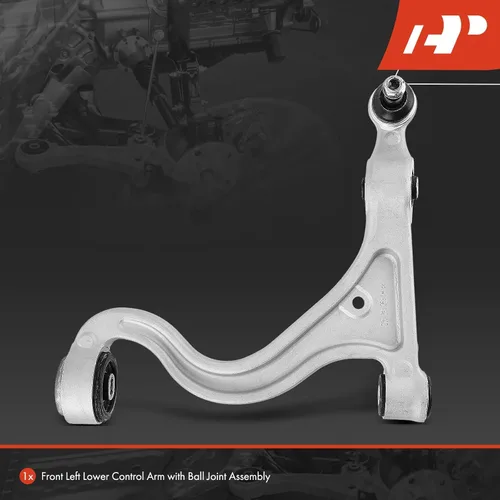 Vista 3 de A-Premium Brazo de control inferior delantero izquierdo, con rótula y buje, compatible con Porsche Panamera 2010 2011 2012 2013 2014 Compatible