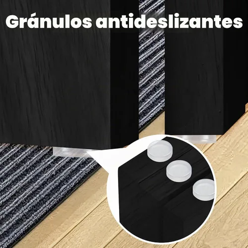 Vista 5 de LZRS Puerta de madera independiente para perros, 40 pulgadas de ancho x 24 pulgadas de alto, valla de seguridad plegable de madera maciza para Negro
