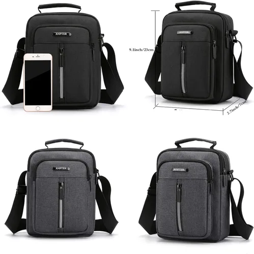 Vista 5 de Bolso pequeño de mensajero para hombre bolso cruzado y bolso cruzado