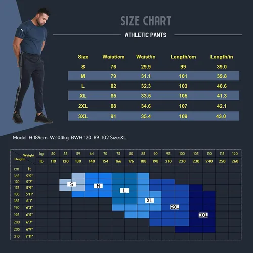 Vista 6 de RPOVIG Pantalones deportivos para correr y entrenar pantalones deportivos para hombre con bolsillos, juego de 3 piezas para correr, gimnasio
