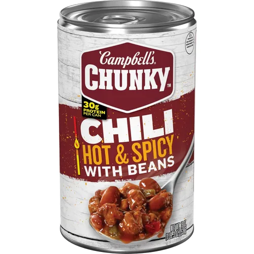Vista 10 de Campbell's Chunky Chili con Frijoles, 15.25 oz. Tazón para Microondas