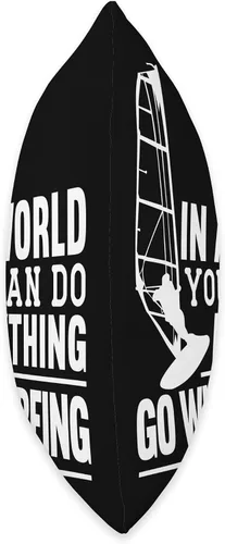 Vista 2 de Windsurfing Surfing Board Water Sports Throw Pillow