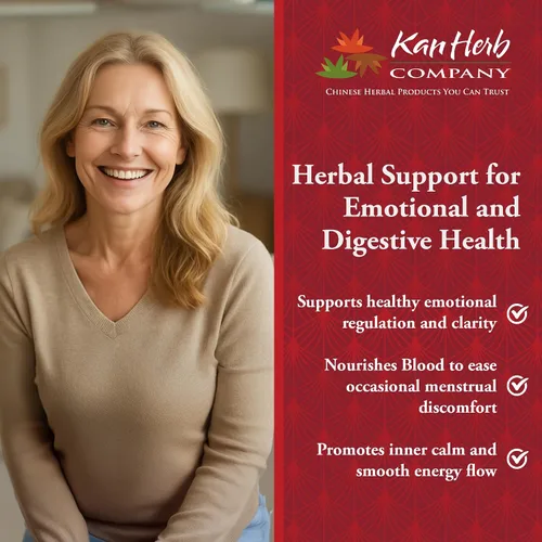 Vista 5 de Kan Herbs Company Relaxed Wanderer - Fórmula tradicional china de hierbas para apoyar el estado de ánimo, la digestión y el equilibrio menstrual
