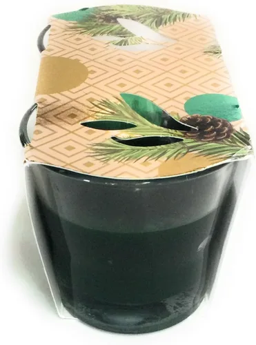 Vista 2 de Glade Sparkling Spruce Timeless Joy Candle 3.4 oz – Paquete de 2 velas perfumadas en tarro