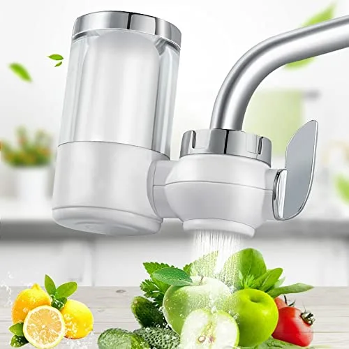 Vista 3 de HBJWOV - Grifo de cocina con purificador de agua, elimina el cloro de resina con el filtro de cerámica para mantener el agua limpia