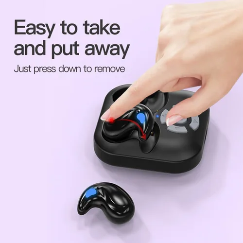Vista 7 de Auriculares para dormir con control remoto, invisibles, pequeños, pequeños, ocultos, deportivos, diseño portátil, video, desplazamiento, página
