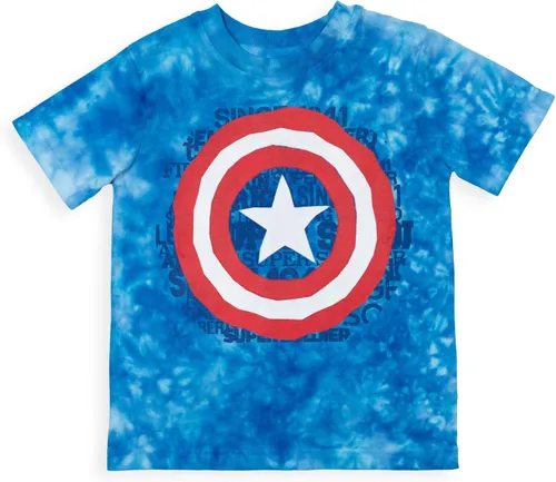 Vista 5 de Marvel Conjunto de camiseta gráfica de manga corta de Avengers y pantalones cortos de rizo francés