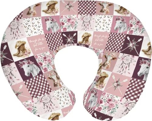 Vista 11 de Blue Western Cowboy - Fundas de almohada de lactancia para niños, botas de vaquero, sombrero, caballo, cactus, sol, vaca, calaveras, funda
