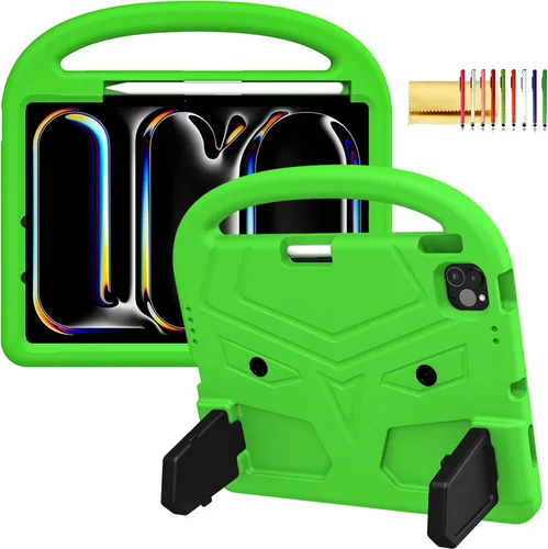 Vista 18 de Funda para niños para iPad Pro 11 2022/2021/2020 (4ª/3ª/2ª generación), a prueba de golpes, EVA, funda protectora [compatible con carga de lápiz]