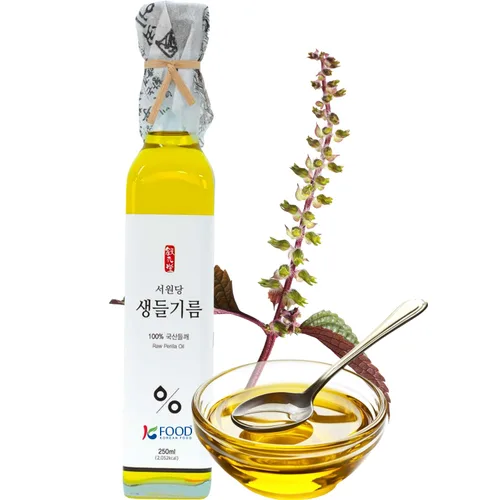 Vista 8 de Comida coreana Seowondang Perilla Oil, 100% semillas coreanas, botella