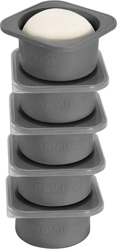 Vista 10 de PLUS-1000ml Caja de prueba de masa de pizza para pizza artesanal DIY, contenedores apilables de grado alimenticio de silicona con tapas. Apto