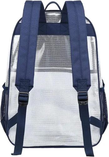 Vista 3 de Mygreen Mochila aprobada para estadios, mochila escolar resistente para laptop 15.6, transparente, Modernoajustado