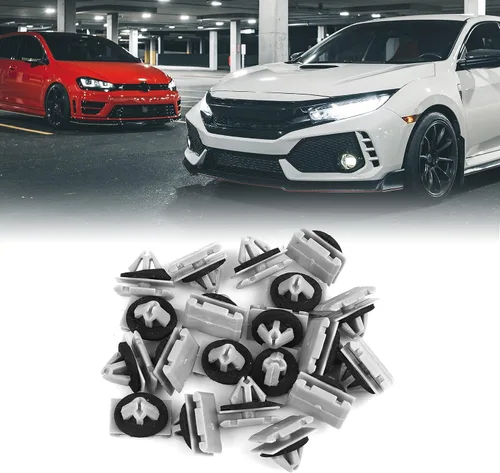 Vista 2 de uxcell 20 unids plástico remache parachoques sujetador clip para Jeep Cherokee WK2 68172491AA