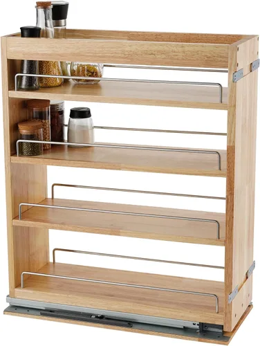 Vista 8 de DINDON Organizador de gabinete extraíble para especias, (8 pulgadas de ancho x 21.9 pulgadas de profundidad x 25.2 pulgadas de alto) organizador