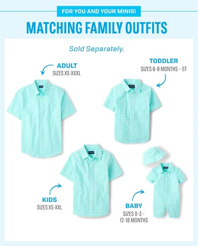 Vista 3 de The Children's Place - Camisa de manga corta con botones para niños