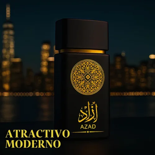 Vista 5 de Set de Perfume para Hombre AZAR, 2 x 100ml Eau de Parfum Fragancia Especiada y Amadeirada con Tabaco, Café y Vainilla Aroma Audaz y Sofisticado