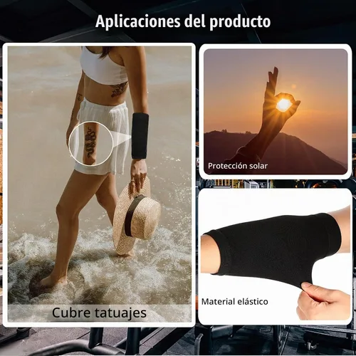 Vista 4 de Neer 3 pares de mangas de compresión para tatuaje de antebrazo