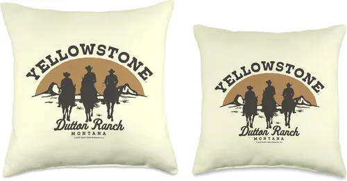 Vista 3 de Y Yellowstone Yellowstone Dutton Ranch Group - Almohada de tiro de 16 x 16 pulgadas, multicolor