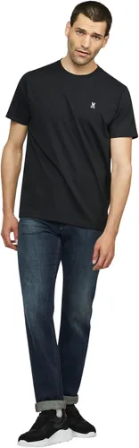 Vista 2 de Psycho Bunny - Camiseta clásica para hombre, color gris