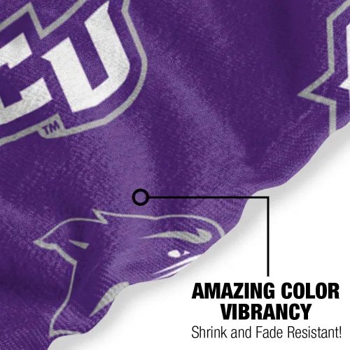 Vista 5 de LOGOVISION Abilene Christian University - Manta de 30 x 60 pulgadas, patrón de logotipo, CottonFront/PolyBackBeachTowel
