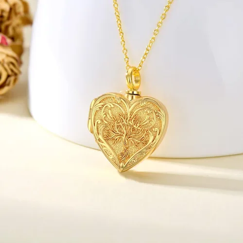 Vista 2 de SOULMEET Joyería de cremación para cenizas, collar de urna de plata esterlina para cenizas, mujeres y hombres, joyas de recuerdos de aprecio