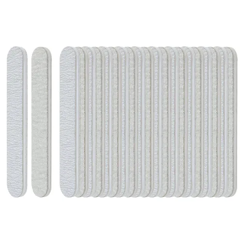 Vista 5 de ForPro Mini tablero de espuma, lima de uñas de doble cara, grano 120/240, 3.5 pulgadas de largo x .5 pulgadas de ancho, cebra, 50