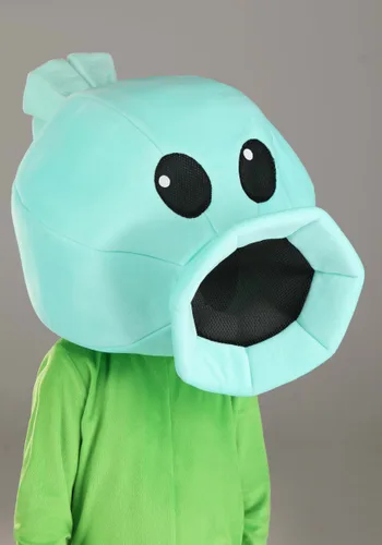 Vista 2 de Disfraz Enterizo de Planta Lanzaguisantes de Plants vs. Zombies para Niños Multicolor