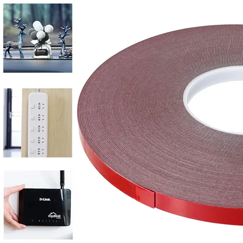 Vista 9 de Storystore - Cinta adhesiva de doble cara, 0.39 pulgadas x 108 pies Cinta de espuma impermeable resistente para tiras de luces LED, decoración