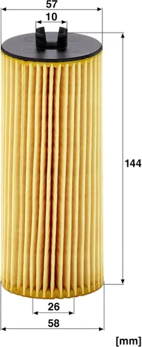 Vista 3 de Mann Filter Reemplazo del filtro de aceite del cartucho HU 6008 z compatible con Mercedes-Benz AMG GT Series, C Series AMG, CLA45 AMG, E63 AMG S, G