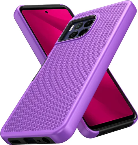 Vista 7 de Ailiber Funda para TMobile Revvl 7 Pro 5G, con protector de pantalla, doble capa de protección a prueba de golpes, parachoques de silicona
