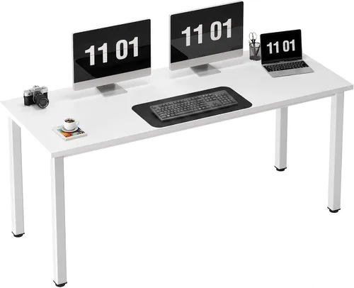 Vista 34 de Need Escritorio pequeño para computadora, mesa de escritura resistente de Negro