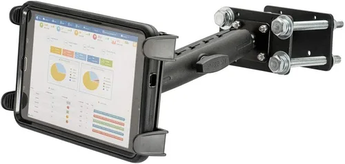 Vista 2 de ARKON Mounts Forklift Slim-Grip Soporte para tableta Placa de montaje duradera Eje de metal ajustable de 6 pulgadas Soporte para tableta