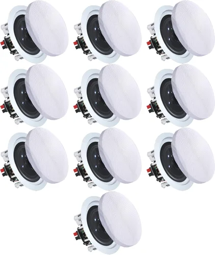 Vista 13 de Vaiyer Par de altavoces de techo de 5.25 pulgadas y 350 vatios (por par), altavoces de techo