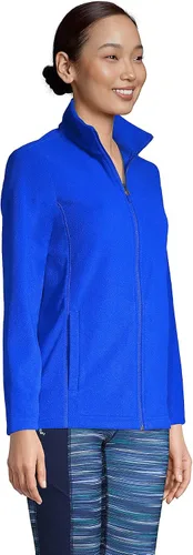 Vista 3 de Lands' End Chaqueta de forro polar con cremallera completa para mujer Royal Cobalt Regular XL (500872), Azul