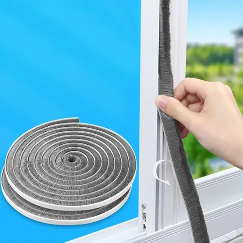 Vista 9 de Burlete autoadhesivo gris insonorizante de 33 pies para puertas y ventanas, 0.4 pulgadas de ancho x 0.2 pulgadas de grosor