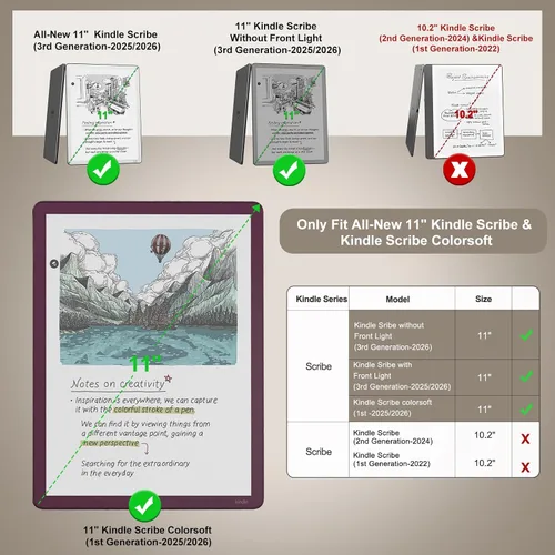 Vista 2 de MoKo 3 Pack Paperfeel Screen Protector for 11" Kindle Scribe Colorsoft 2026