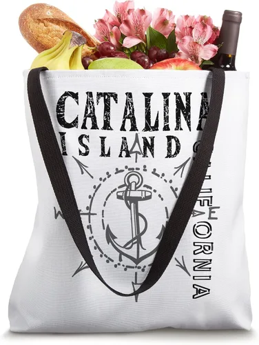Vista 4 de Catalina Island Souvenir Sailing Compass Rose - Bolsa de mano
