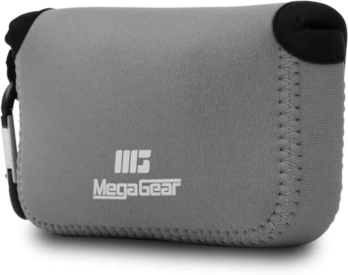 Vista 2 de MegaGear Funda de neopreno ultra ligera para cámara compatible con Panasonic Lumix DMC-ZS7 - Gris