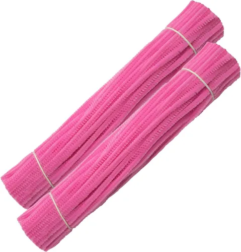 Vista 11 de 200 limpiapipas de felpilla roja para decoración de manualidades (0.236 in x 12 pulgadas)