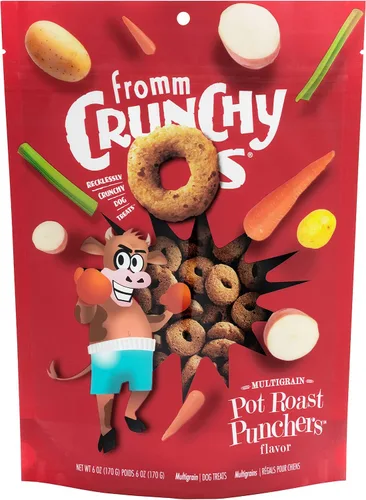 Vista 16 de Fromm Crunchy Os Bacon Blasters - Golosinas para perros con sabor a tocino, golosinas crujientes prémium para perros, receta de tocino, 6 onzas