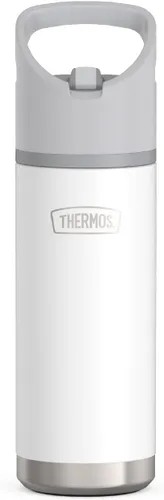 Vista 12 de THERMOS ICON SERIES - Botella de agua aislada con tapa con popote, 18 onzas, rosa intenso, botella de agua aislada al vacío de acero inoxidable