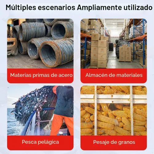 Vista 6 de Báscula de peso colgante de 1100 libras, industrial, resistente, con sensor preciso digital, profesional para granja, caza, peso de tiro de arco