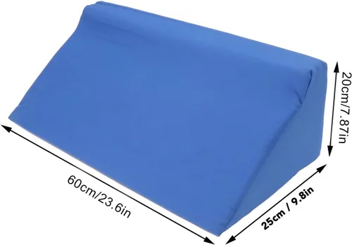 Vista 7 de Almohada de cuña, funda de almohada de elevación de posicionamiento de espalda, alineación corporal evaluada, almohada de soporte de tobillo